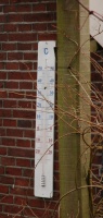 Thermometer op email plaat